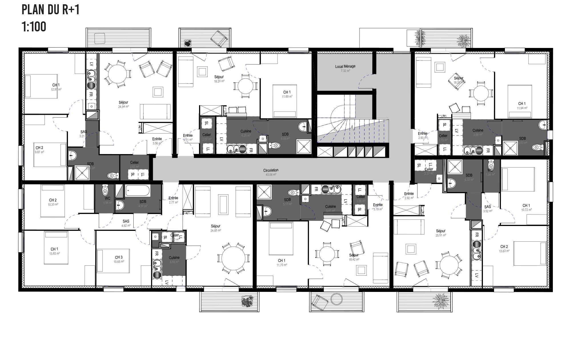 Construction De 16 Logements Collectifs Verson 14 Cabinet 