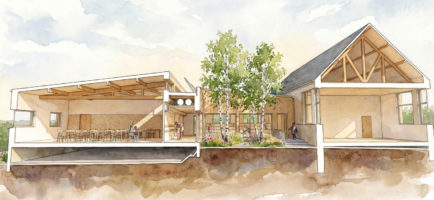 Coupe perspective d'étude